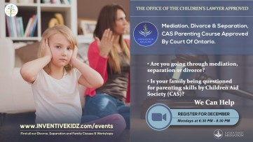 The Office Children's Lawyer Approved - Divorce and Separation Parenting (Mondays in December)